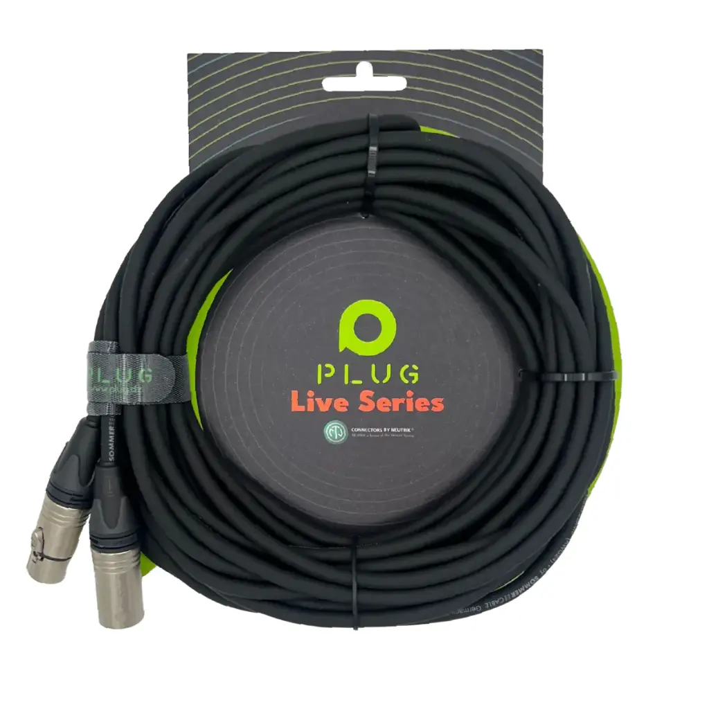 PLUG LIVE XLR M/F 20